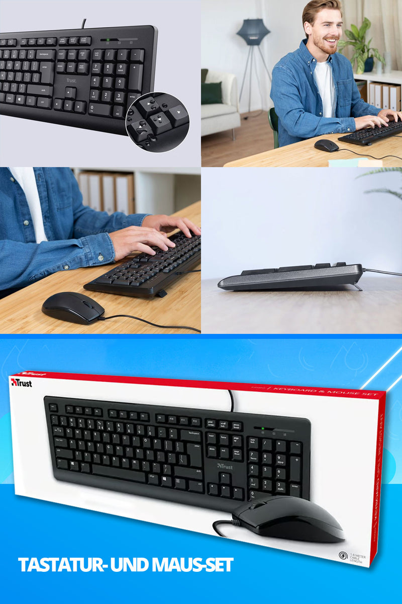 Intel Office PC Komplett mit Tastatur und Maus | Intel i5 | 32 GB RAM | 1000 GB SSD | DVD-Brenner - Kartenleser | WiFi 600 und Bluetooth 5 | USB3 | Windows 11 Pro | 3 Jahren Garantie!