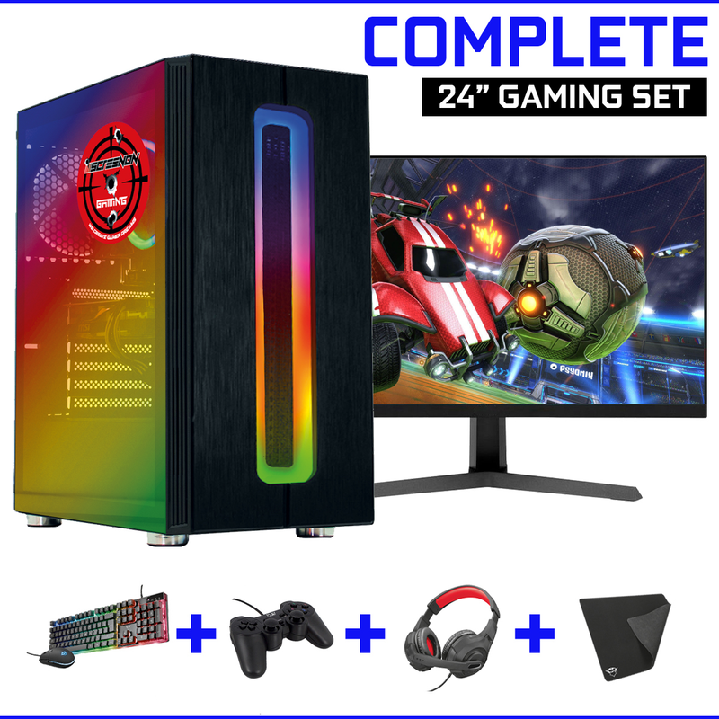 Screenson - Juego de juegos - X100128 - (GamePC.X100128 + Monitor de 24 pulgadas + teclado + mouse)