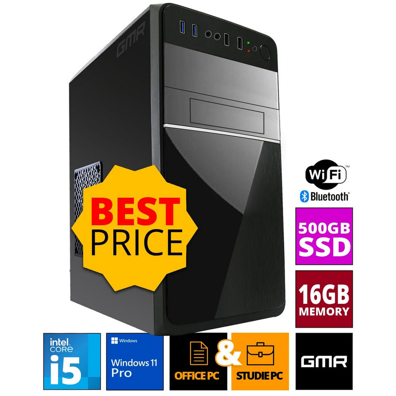 Intel Complete PC, Intel Core i5, 16 GB RAM, 500 GB SSD, Windows 11 Pro