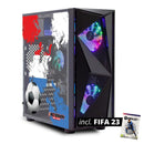 ScreenON - FIFA 23 Gaming PC Set + gratis FIFA 23 game cadeau – Nederland edition - (GamePC.FF23-V1101127 + 27 Inch Monitor + Toetsenbord + Muis + Game controller) - ScreenOn
