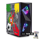 ScreenON - FIFA 23 Gaming PC Set + gratis FIFA 23 game cadeau – Portugal edition - (GamePC.FF23-V1106024 + 24 Inch Monitor + Toetsenbord + Muis + Game controller) - ScreenOn