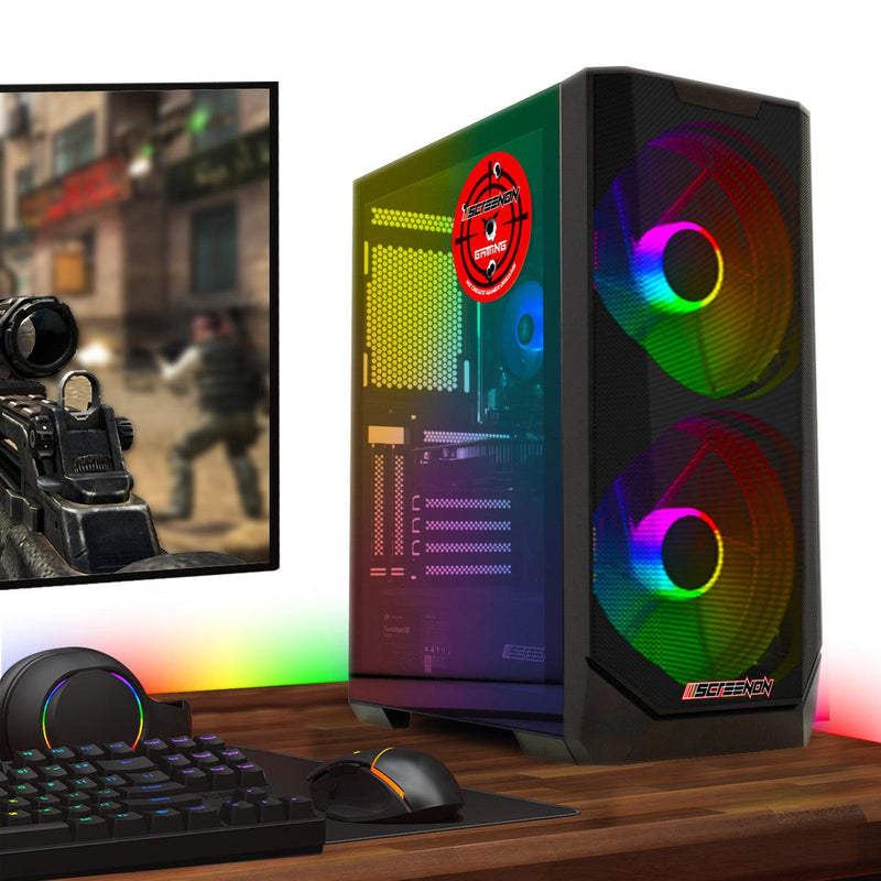 ScreenON - High-End Game PC - Ryzen 5 - 480GB SSD - GTX 1660 - WiFi - ScreenOn