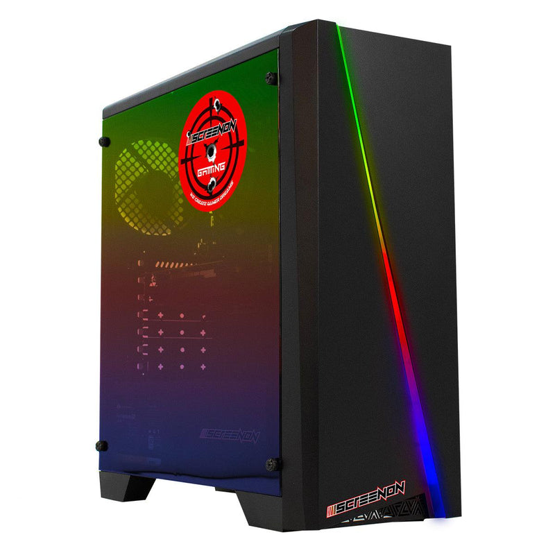 ScreenON - Intel Core i3 - 240GB M.2 SSD + 1TB HDD - RTX 2060 6GB - GamePC.X23595 - WiFi - ScreenOn