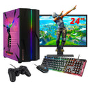 ScreenOn NL - Gaming PC SET | AMD Ryzen 5 | RTX 3060 | RAM 16GB | SSD 512GB | WiFi | + 24 Inch Monitor + Toetsenbord + Muis + Controller | H32524 - ScreenOn