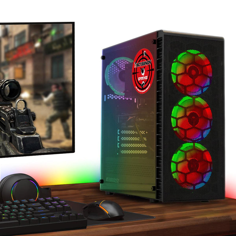 ScreenON - Ryzen 5 - 240GB M.2 SSD + 1TB HDD - RTX 3060 12GB - GamePC.X335105 - WiFi - ScreenOn